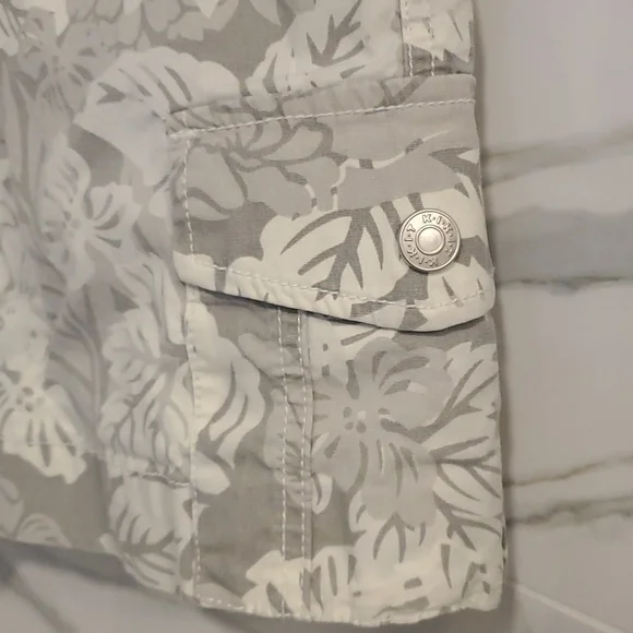 Kikit Jeans skorts size 14 floral tropical print - Picture 8 of 10